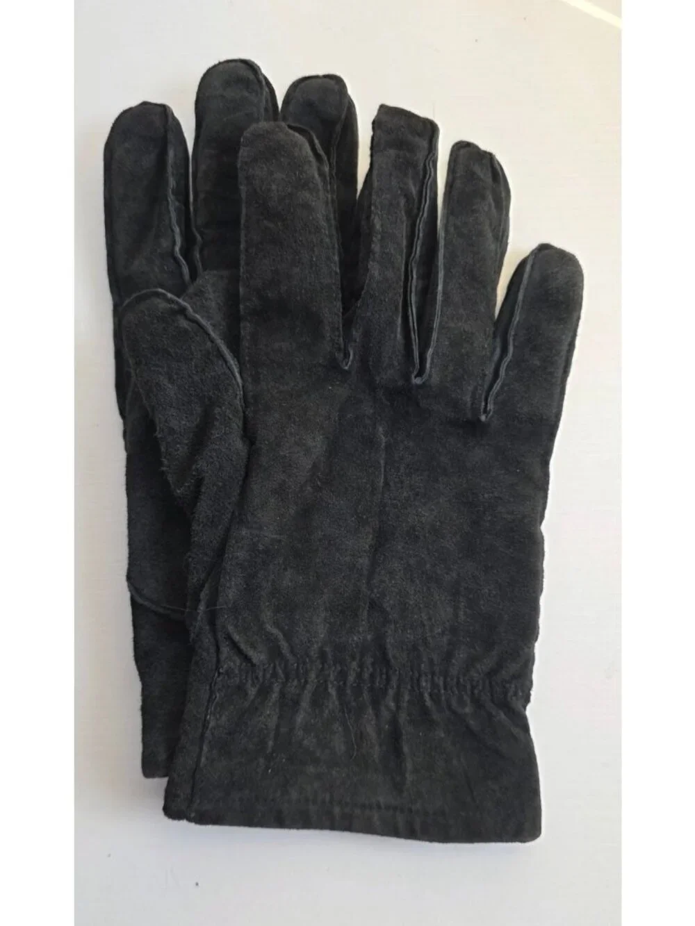 Wilson's Leather Black Suede Gloves in size Large